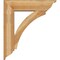 Ekena Millwork Thorton Traditional Rough Sawn Bracket w/ Offset Brace, Western Red Cedar, 8"W x 30"D x 34"H BKT0806X30X34THR01RWR - alternate 3
